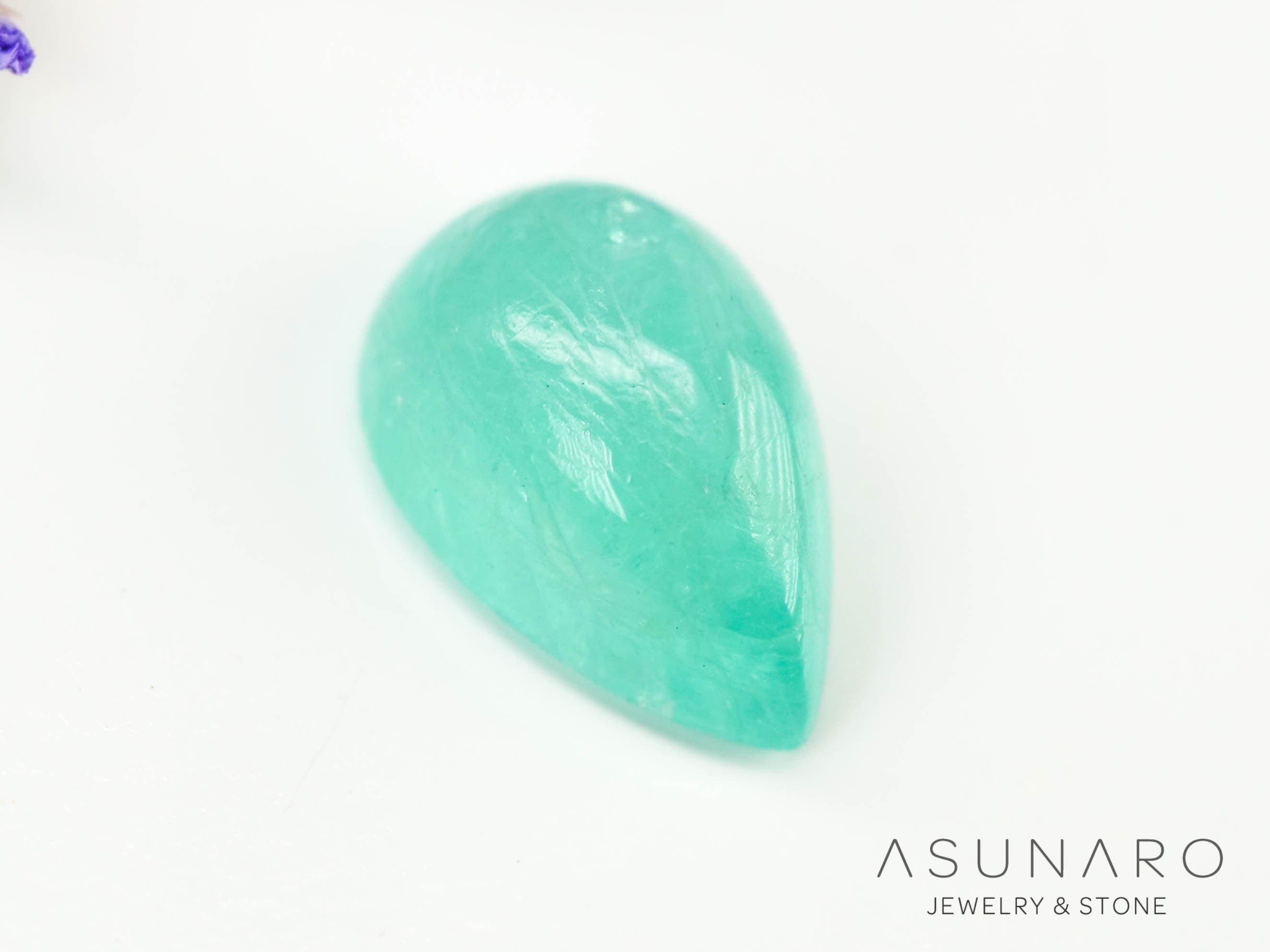 パライバトルマリン　カボション　 ブラジル産　0.46ct 【240523-2217】