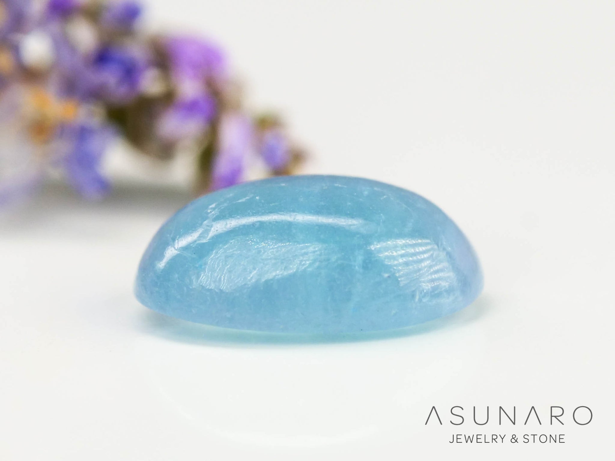 ✳︎ハナ•ハナ！　　　　激レア！　バルサ50 厚リップ　2nd ブル パライバトルマリン カボション ブラジル産 0.43ct 【240523