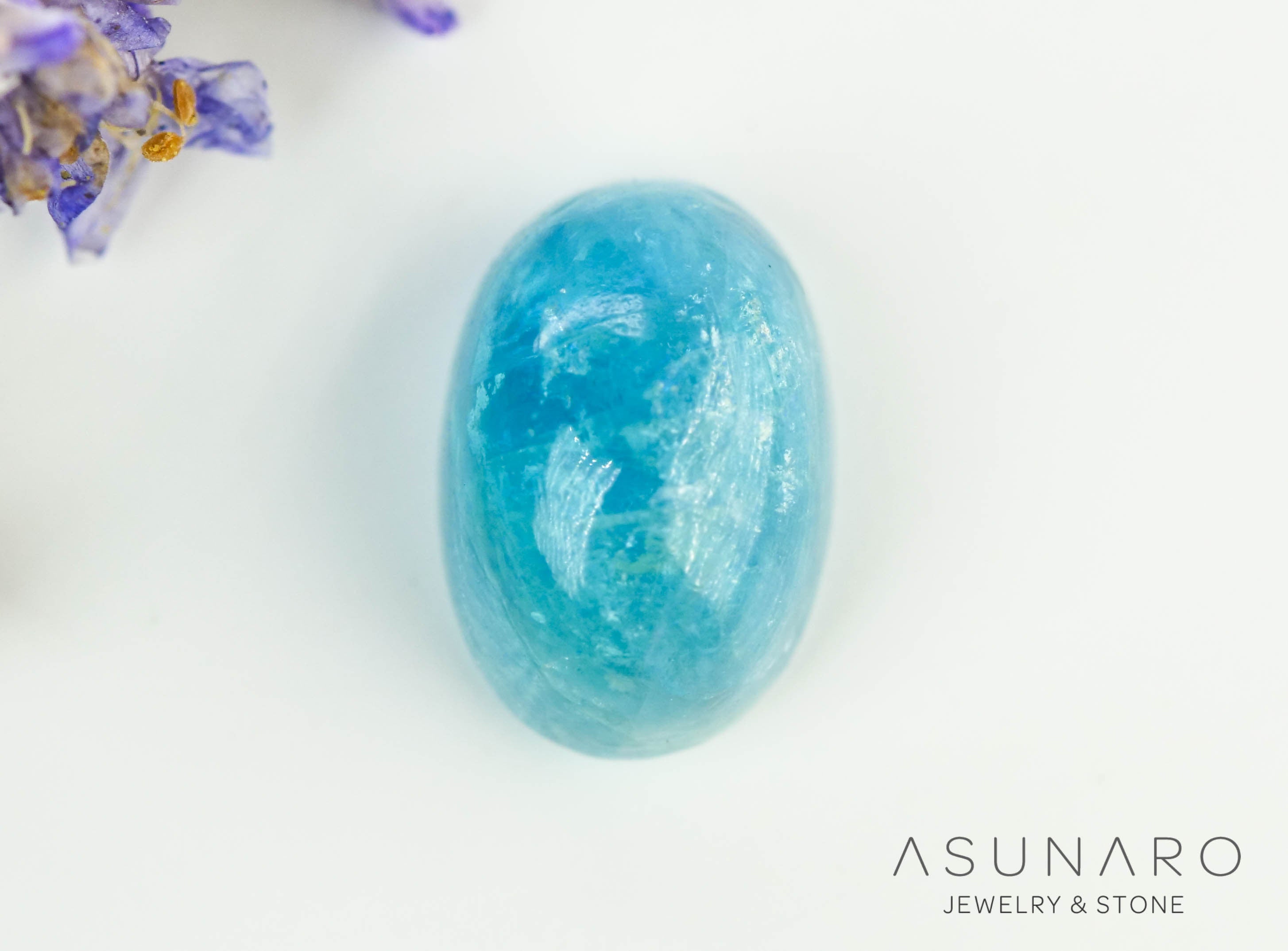 パライバトルマリン　カボション　 ブラジル産　0.66ct 【240523-2219】