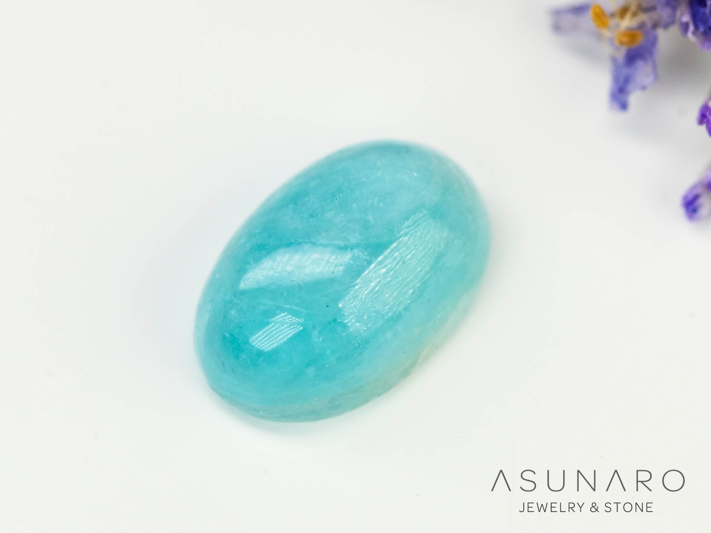 パライバトルマリン　カボション　 ブラジル産　0.50ct 【240523-2220】