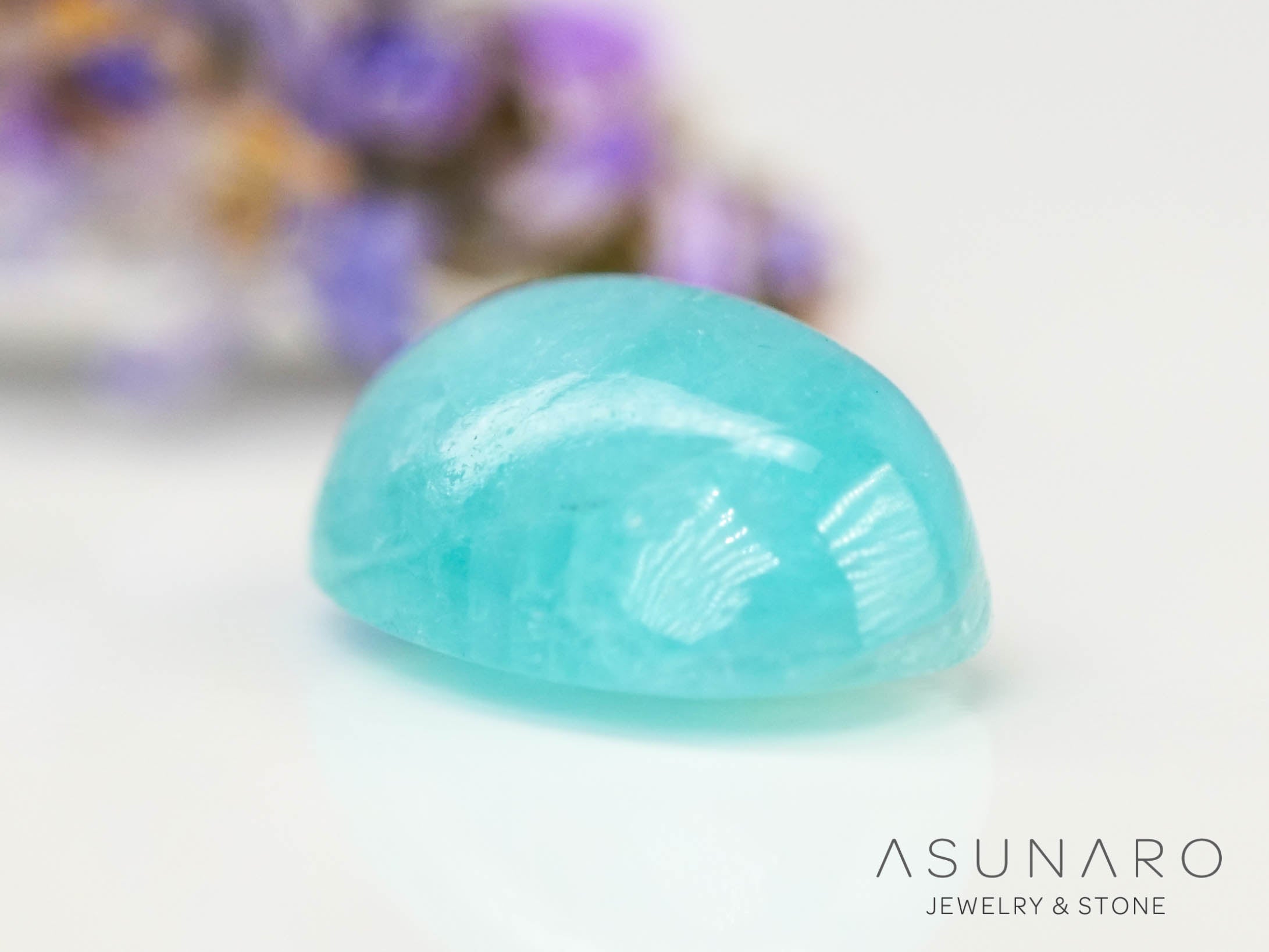 パライバトルマリン　カボション　 ブラジル産　0.50ct 【240523-2220】