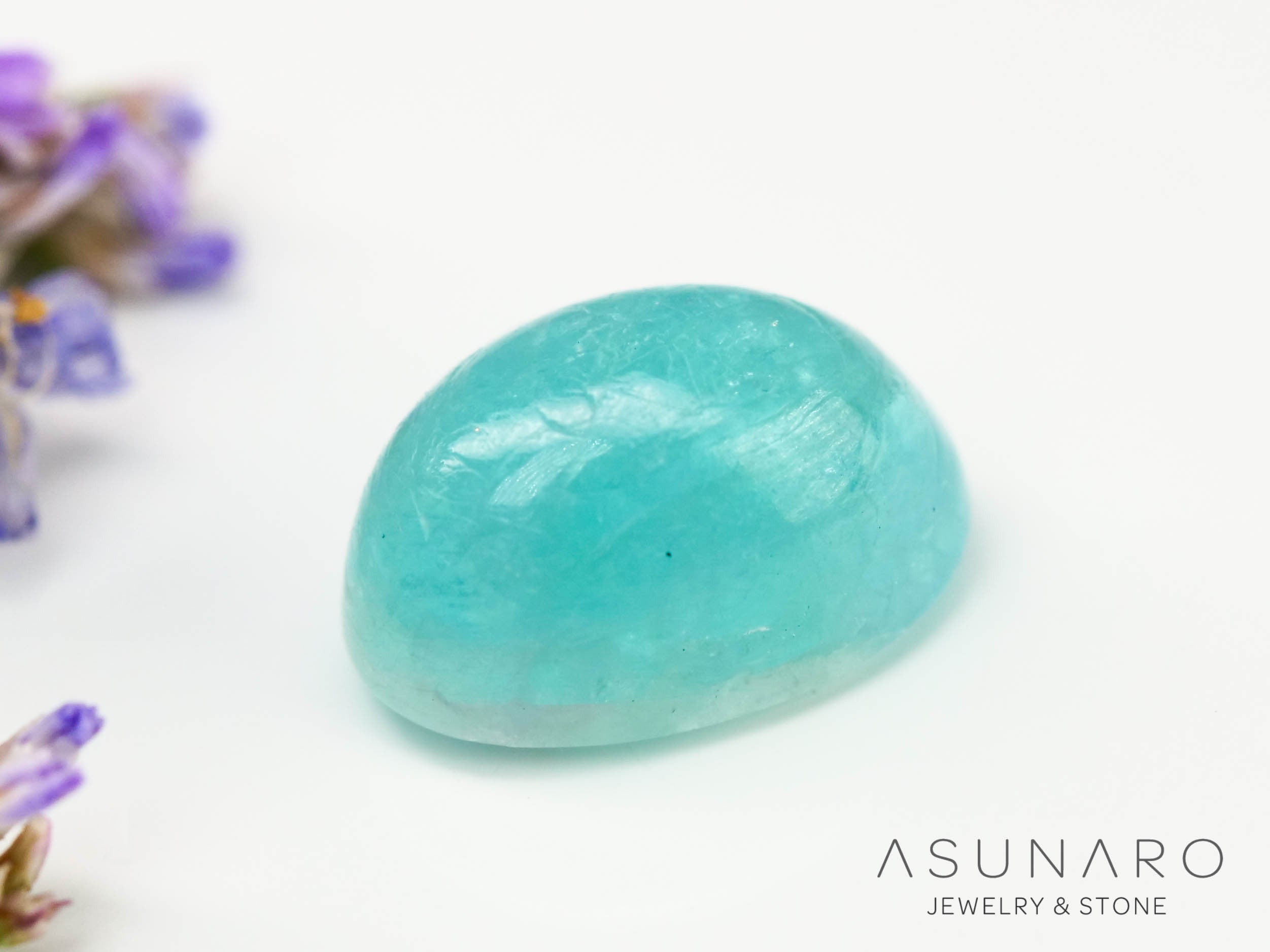 パライバトルマリン　カボション　 ブラジル産　0.65ct 【240523-2221】