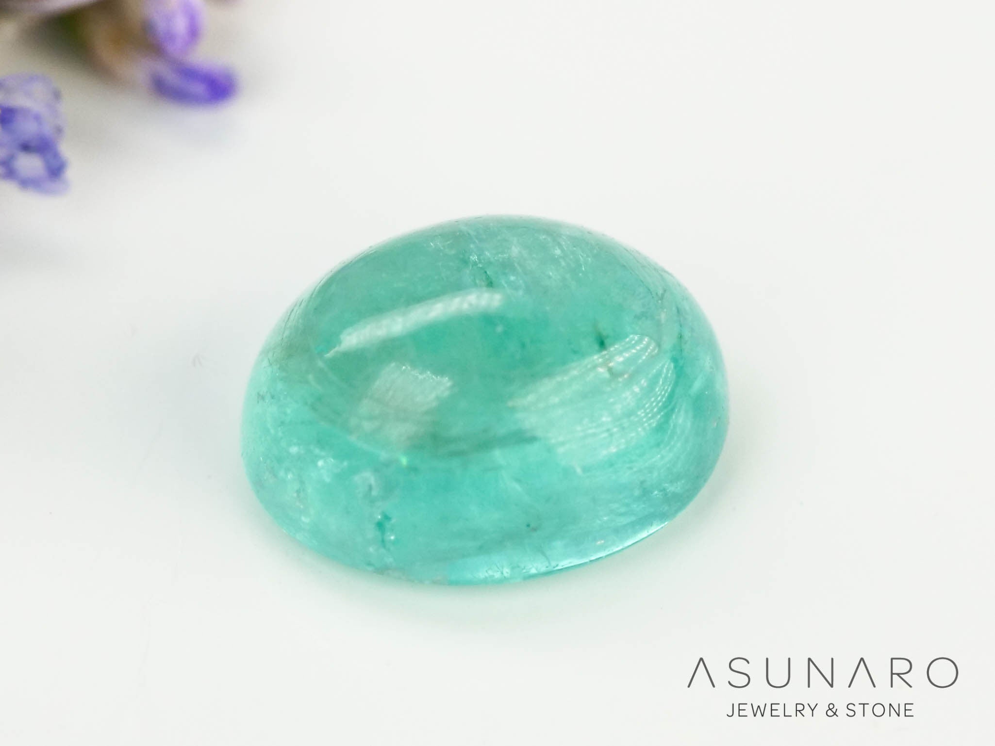 【期間限定値下げ】天然パライバトルマリン　カボション 　約4.2ミリ0.35ct 期間限定値下げ天然パライバトルマリン カボション 約4.2ミリ0.35ct