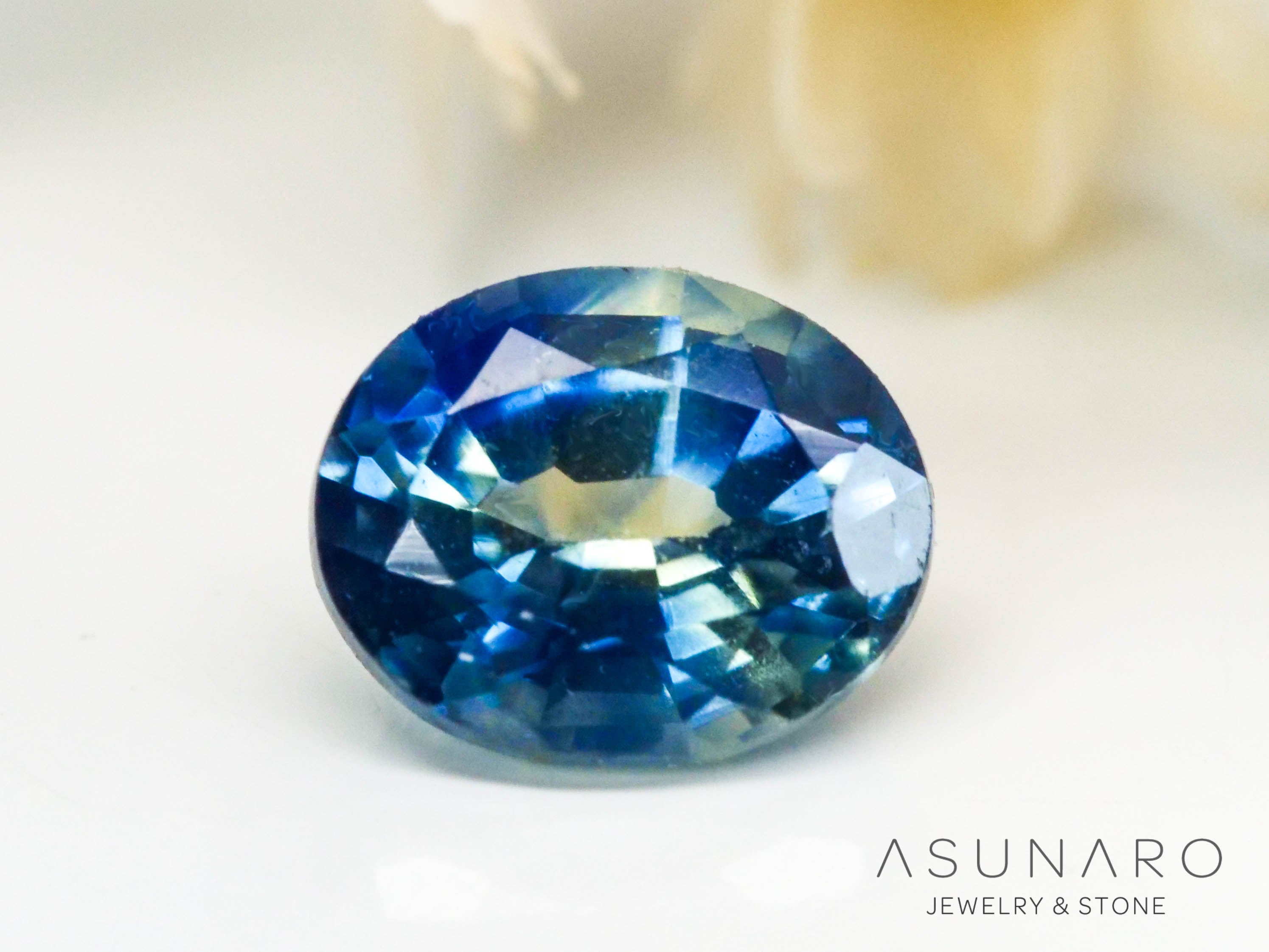 モンタナサファイア オーバルカット アメリカ産 0.48ct【240711-2190