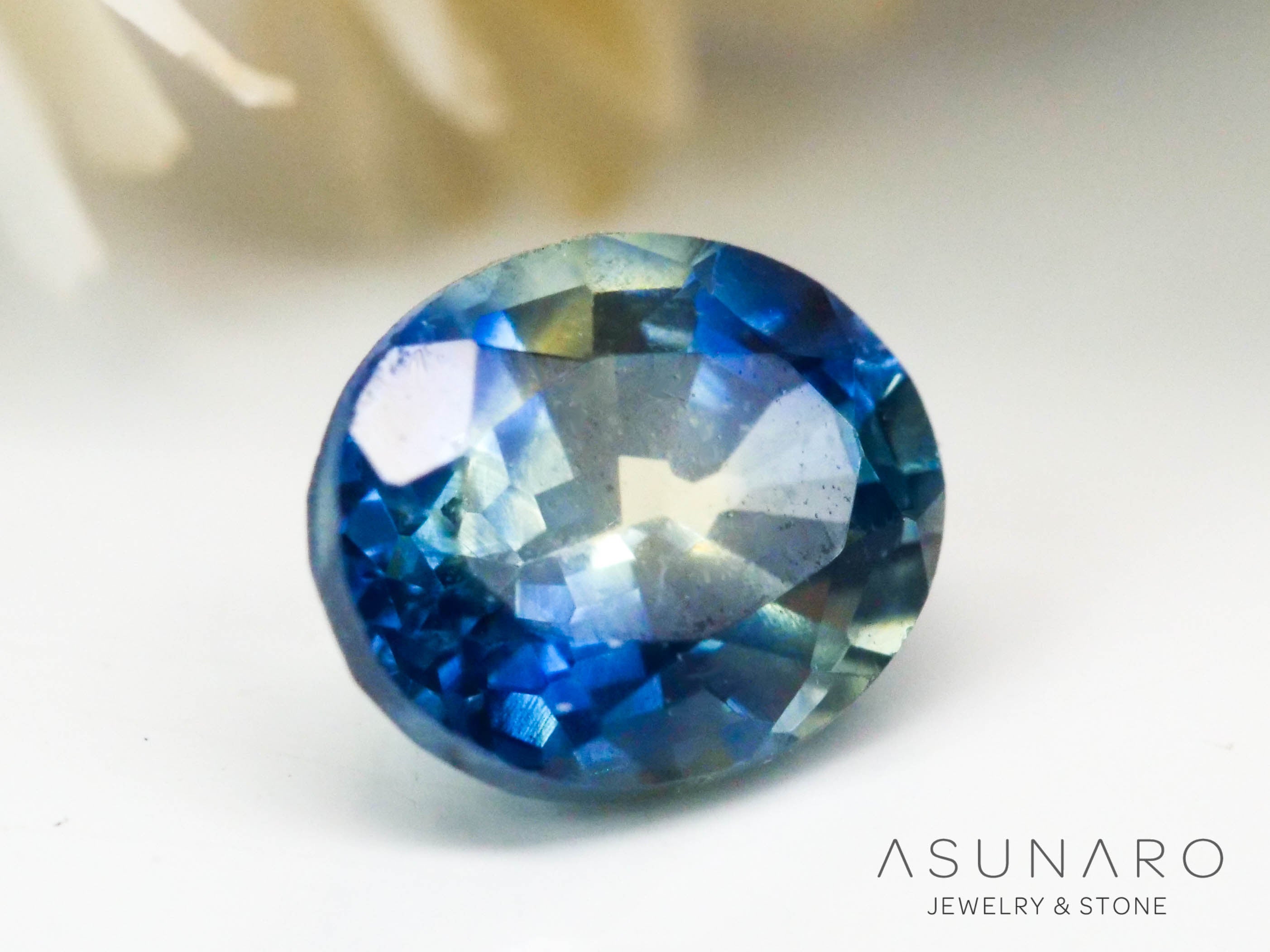 モンタナサファイア オーバルカット アメリカ産 0.48ct【240711-2190