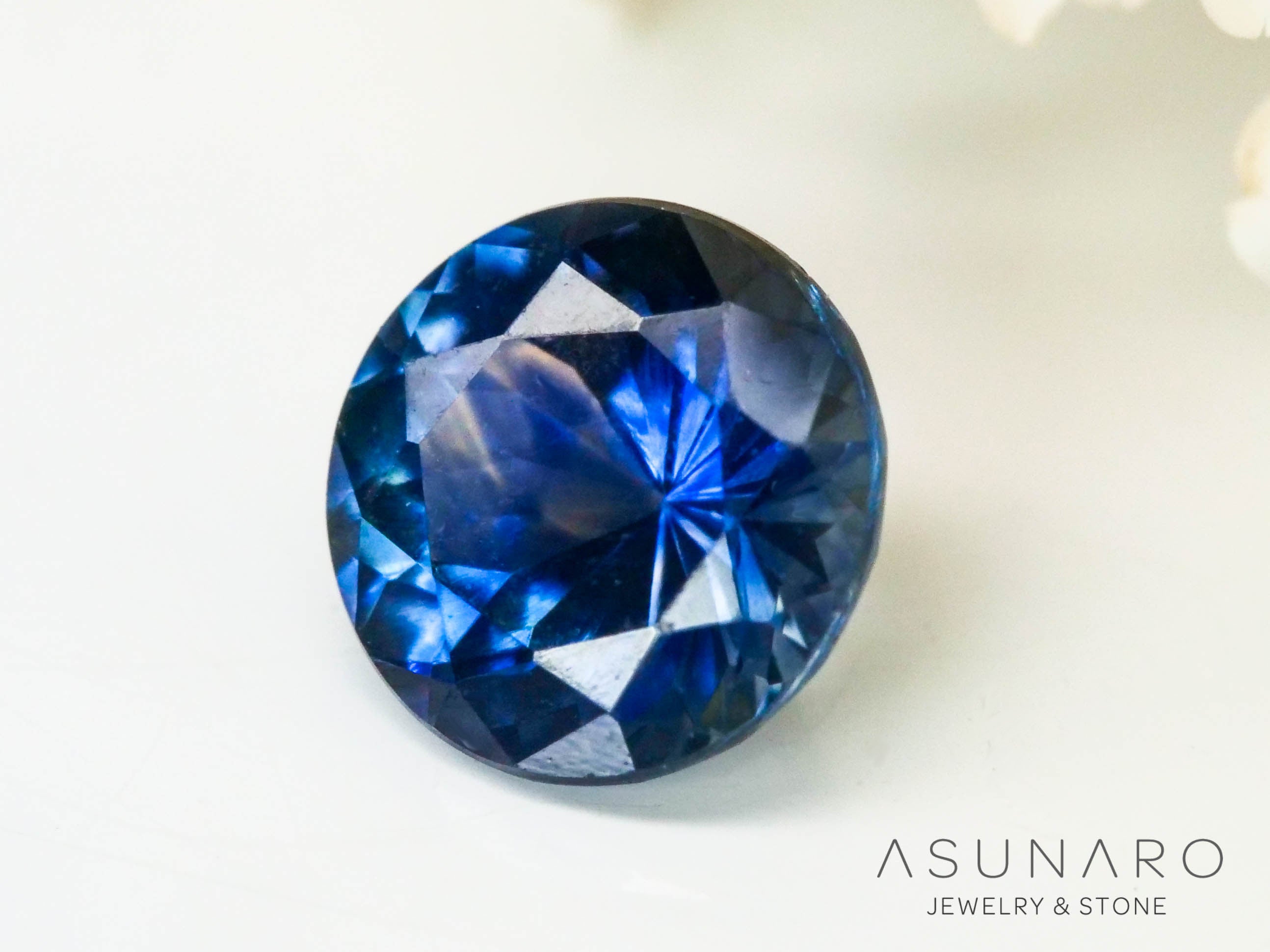 モンタナサファイア　ラウンドカット　アメリカ産　0.29ct【240711-2194】