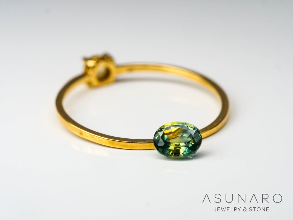 モンタナサファイア　オーバルカット　アメリカ産　0.44ct【240711-2196】