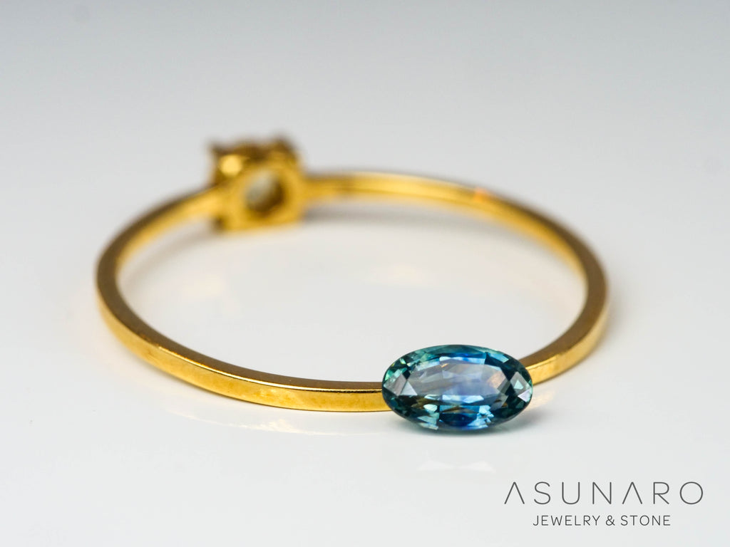 モンタナサファイア　オーバルカット　アメリカ産　0.33ct【240711-2202】