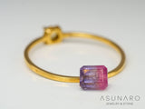 ライラックバイカラートルマリン　エメラルドカット　アフガニスタン産　0.61ct【240802-2313】