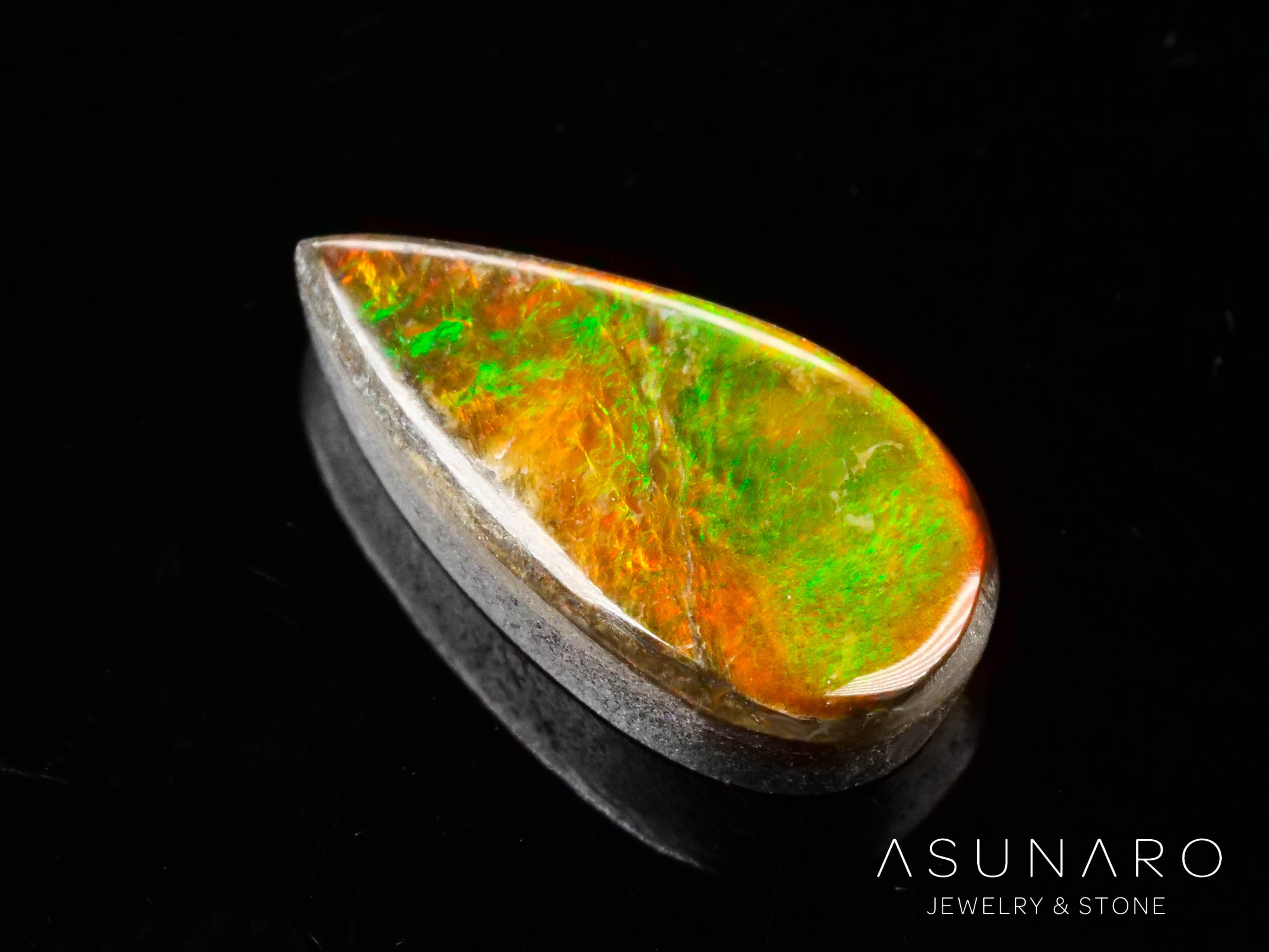 アンモライト　ファンシーカット　カナダ産　4.02ct【240815-2327】