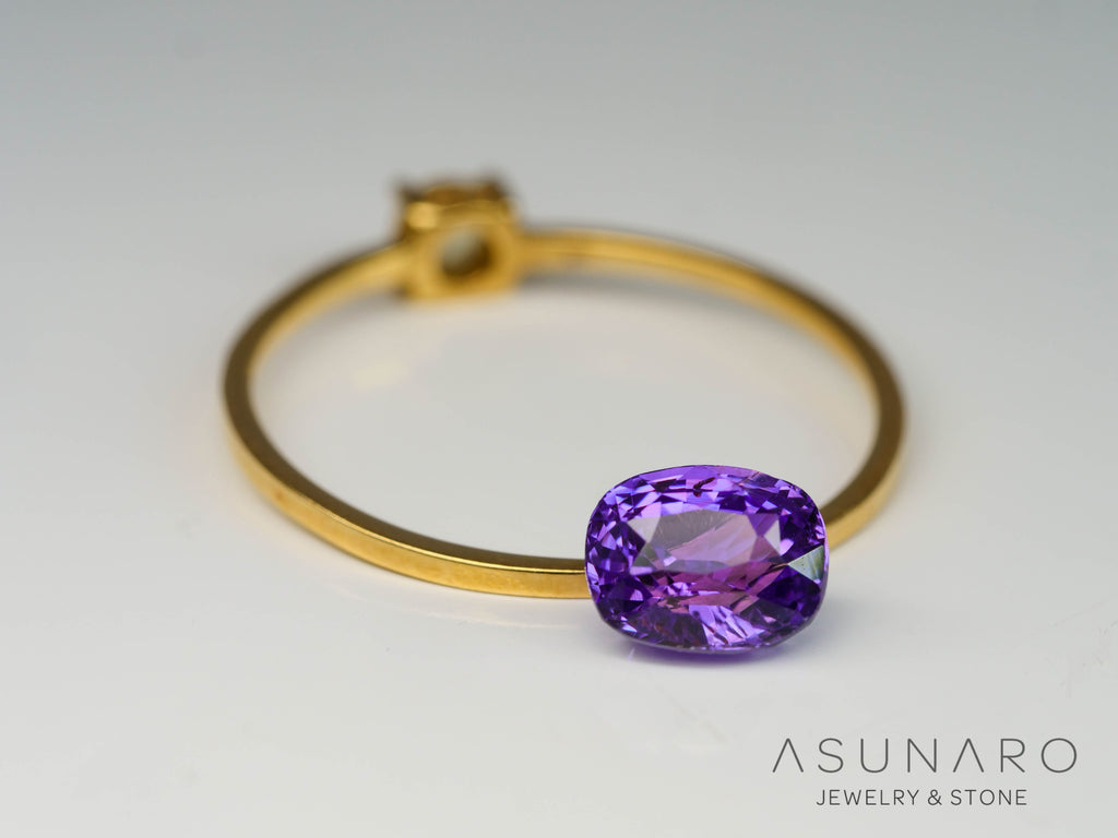 パープルサファイア 　クッションカット　 スリランカ産　1.17ct【241024-2334】