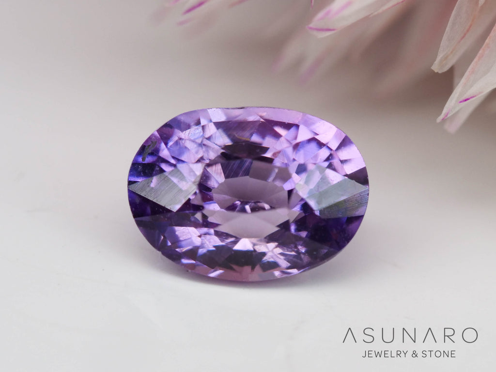 パープルサファイア 　オーバルカット　 スリランカ産　0.45ct【241024-2335】
