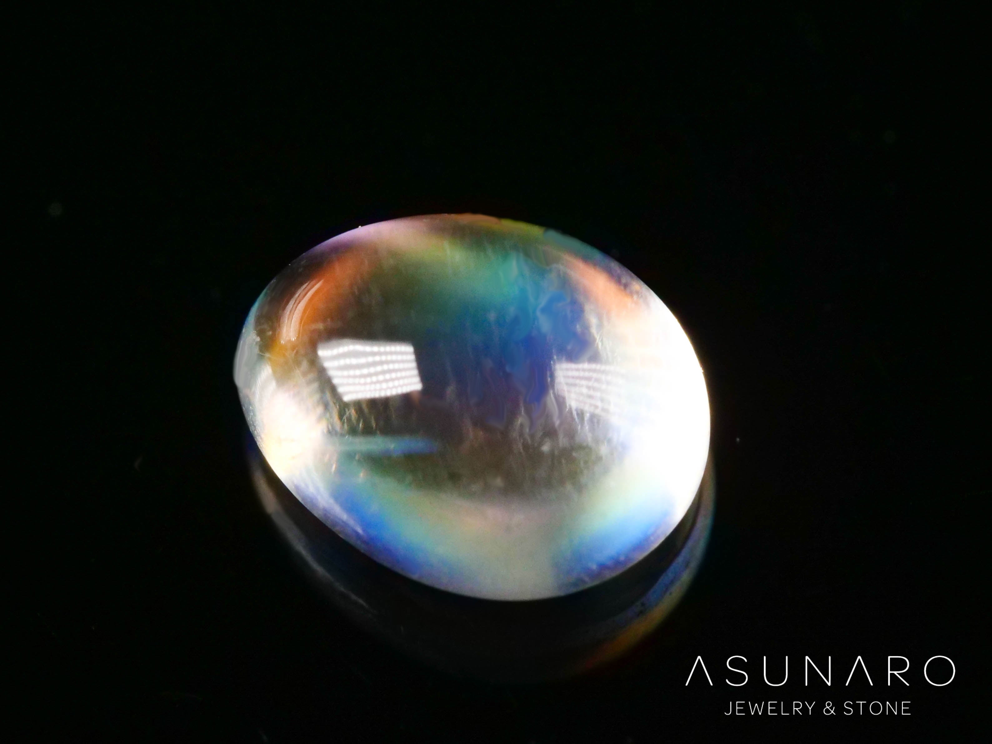 アンデシンラブラドライト　カボション　マダガスカル産　0.43ct【240823-2367】