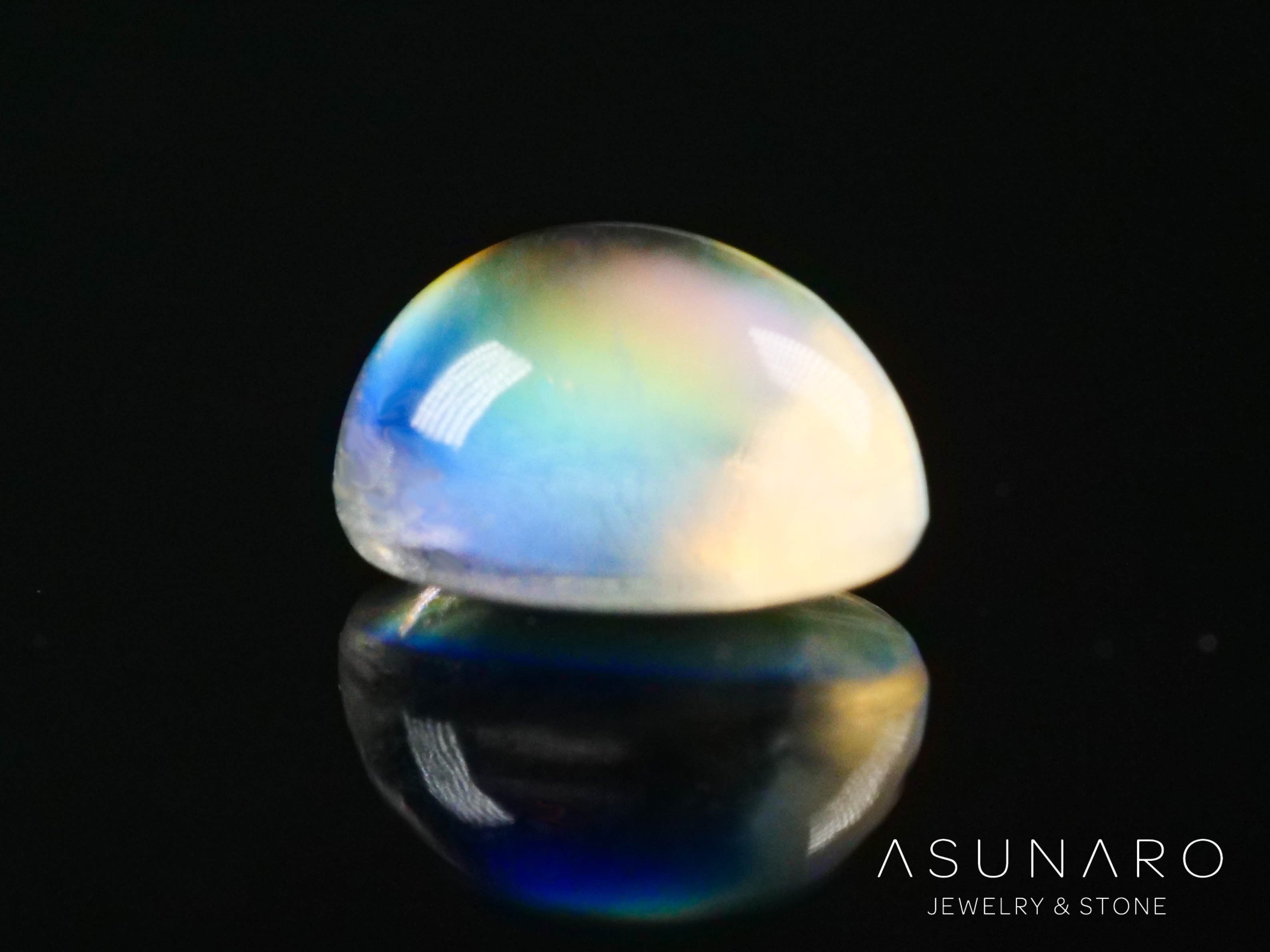 アンデシンラブラドライト　カボション　マダガスカル産　0.43ct【240823-2367】