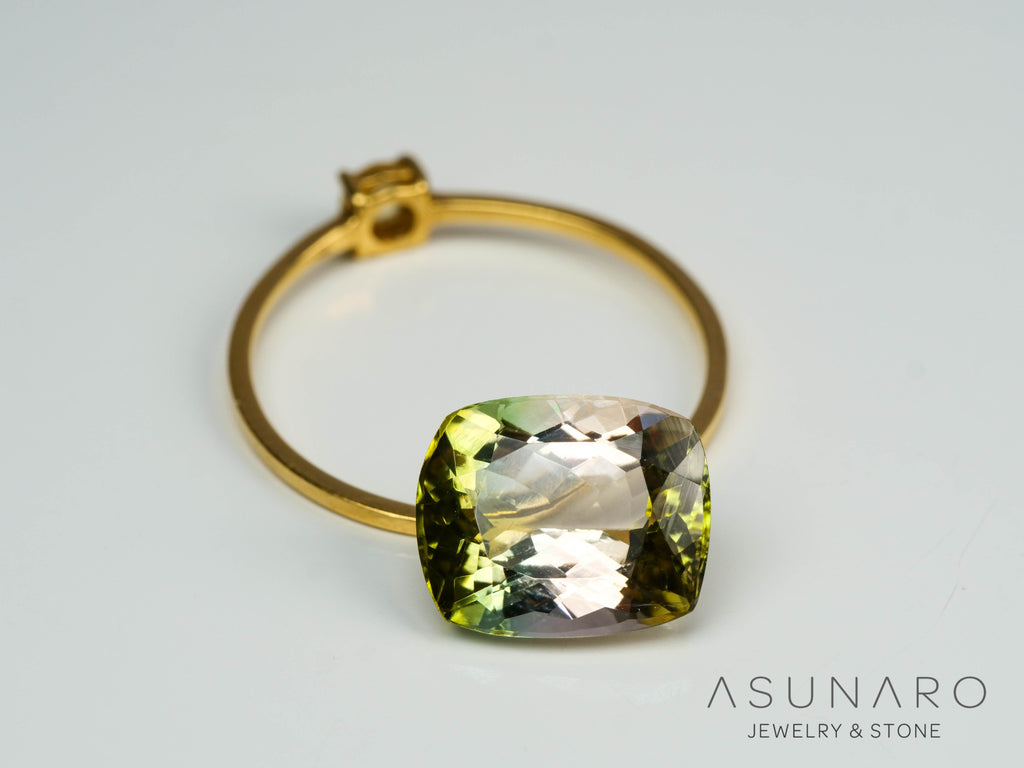バイカラートルマリン　クッションカット　ルワンダ産　3.30ct【241009-2437】