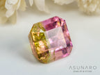 桜餅バイカラートルマリン　エメラルドカット　アフガニスタン産　1.00ct【241009-2439】