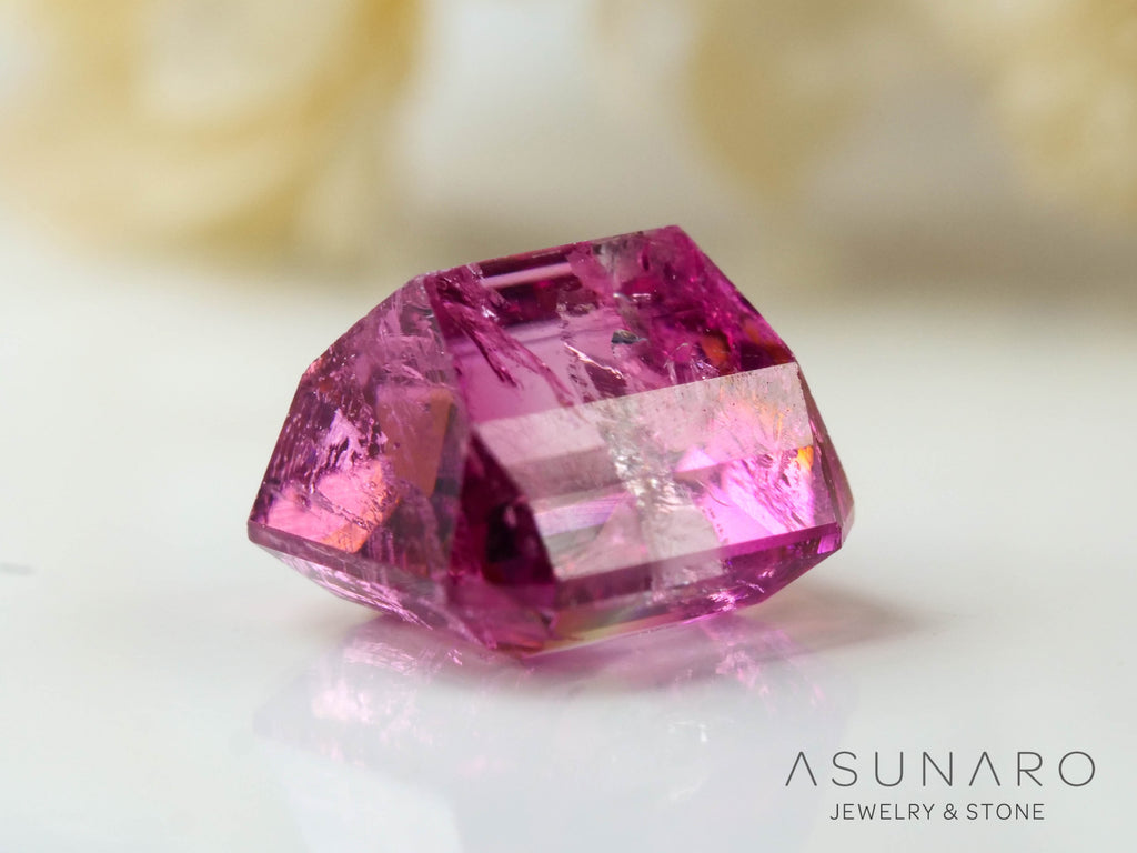 バイカラートルマリン　エメラルドカット　アフガニスタン産　1.03ct【241009-2441】