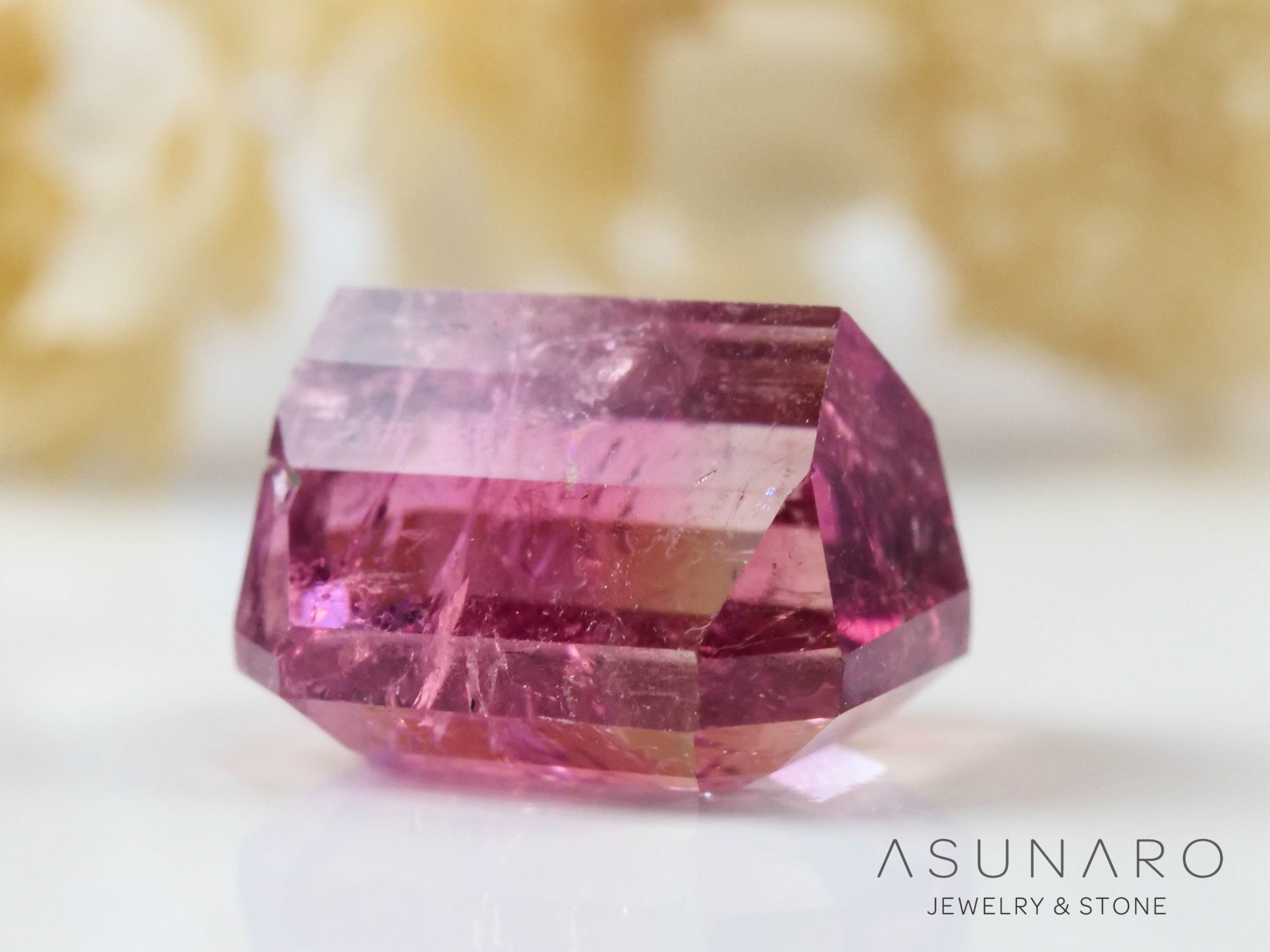 バイカラートルマリン　エメラルドカット　アフガニスタン産　2.04ct【241009-2444】