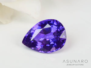 パープルサファイア 　ペアシェイプ　 スリランカ産　0.24ct【240821-2493】