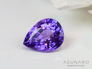 パープルサファイア 　ペアシェイプ　 スリランカ産　0.23ct【240821-2497】