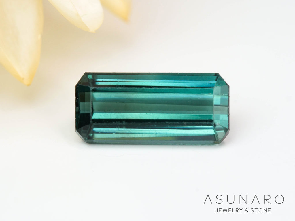 ラグーントルマリン 　エメラルドカット　アフガニスタン産 　0.95ct【241024-2459】