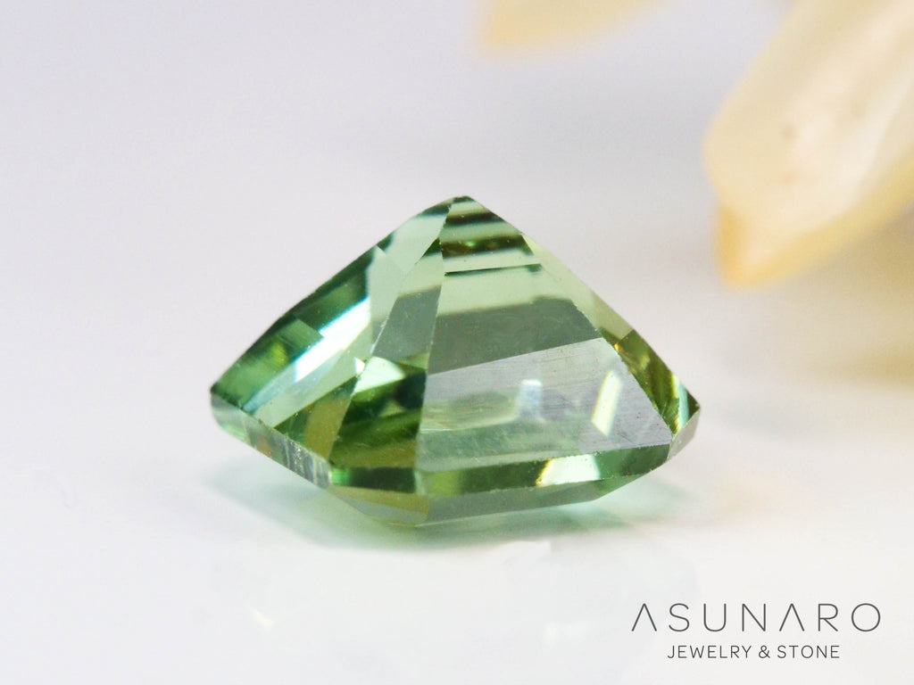 ミントブルートルマリン 　アッシャーカット　アフガニスタン産 　0.78ct【241024-2462】