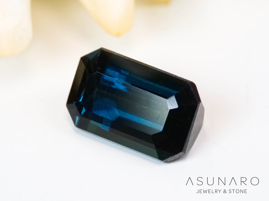 ラグーントルマリン 　エメラルドカット　アフガニスタン産 　0.84ct【241024-2467】