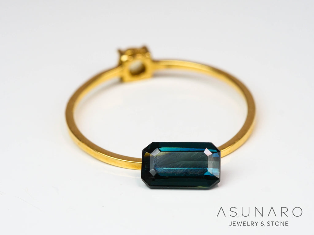 ラグーントルマリン 　エメラルドカット　アフガニスタン産 　0.84ct【241024-2467】