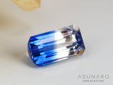 バイカラーサファイア  エメラルドカット　 スリランカ産 　0.22ct【240821-2359】