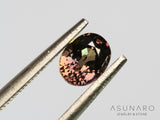 バイカラーサファイア  オーバルカット　 スリランカ産 　0.58ct【240821-2364】