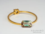 バイカラーアンデシン　エメラルドカット　チベット産　0.53ct【240903-2507】