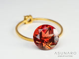 バイカラーアンデシン　ラウンドカット　チベット産　2.88ct【241005-2512】