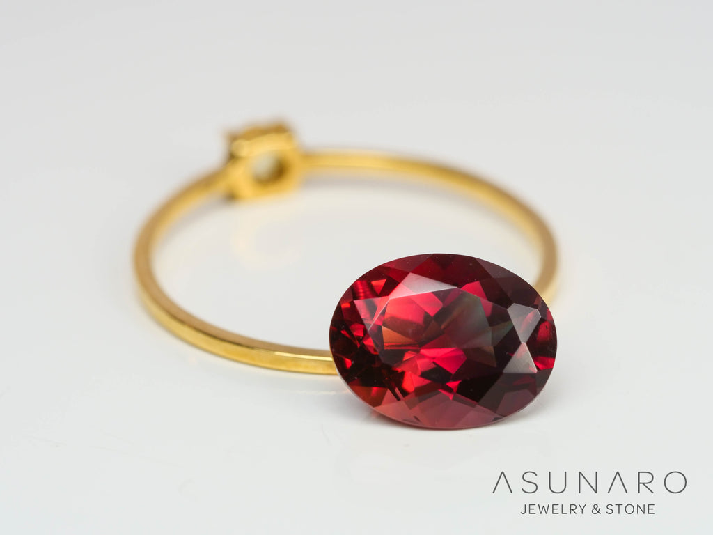 バイカラーアンデシン　オーバルカット　チベット産　1.86ct【241005-2518】