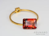 バイカラーアンデシン　エメラルドカット　チベット産　1.72ct【241005-2520】