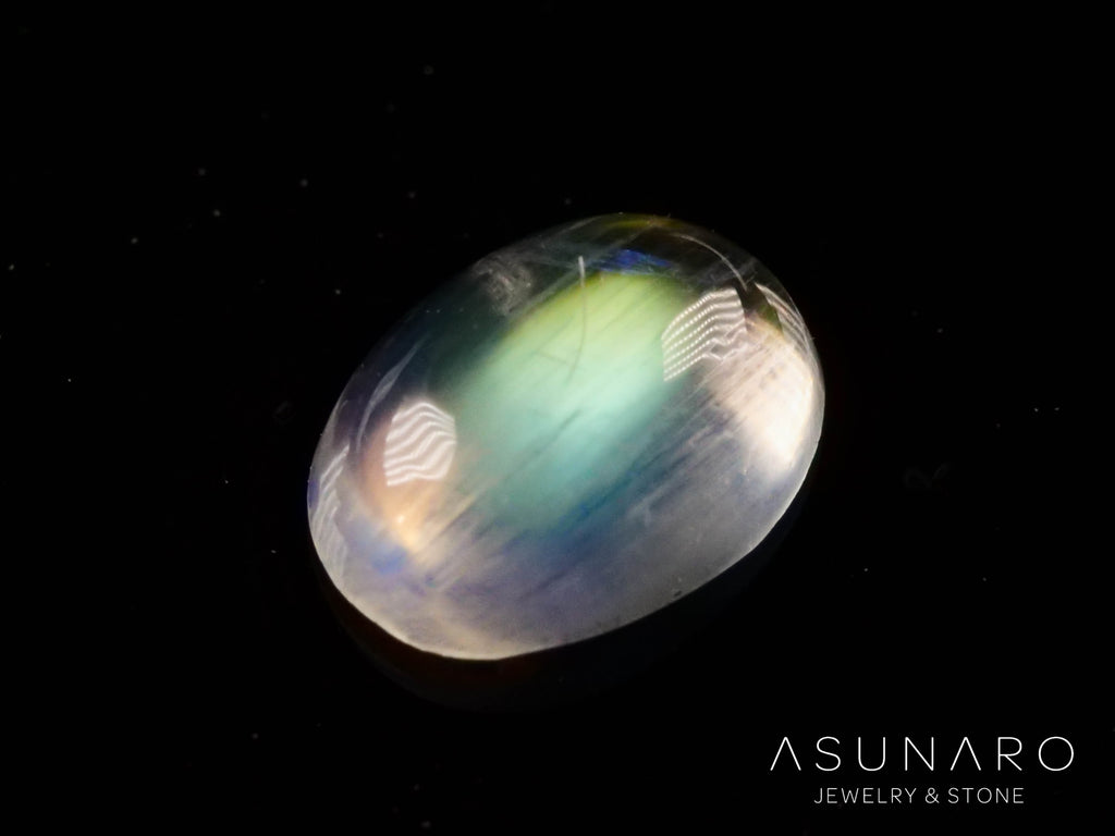 アンデシンラブラドライト　カボション　マダガスカル産　0.28ct【241118-2478】