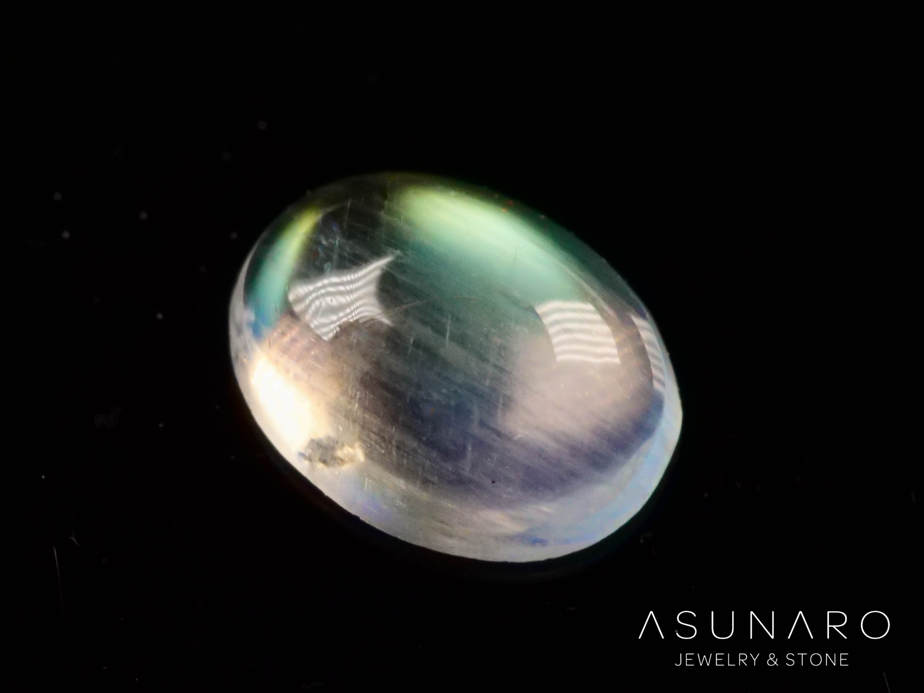 アンデシンラブラドライト　カボション　マダガスカル産　0.28ct【241118-2478】