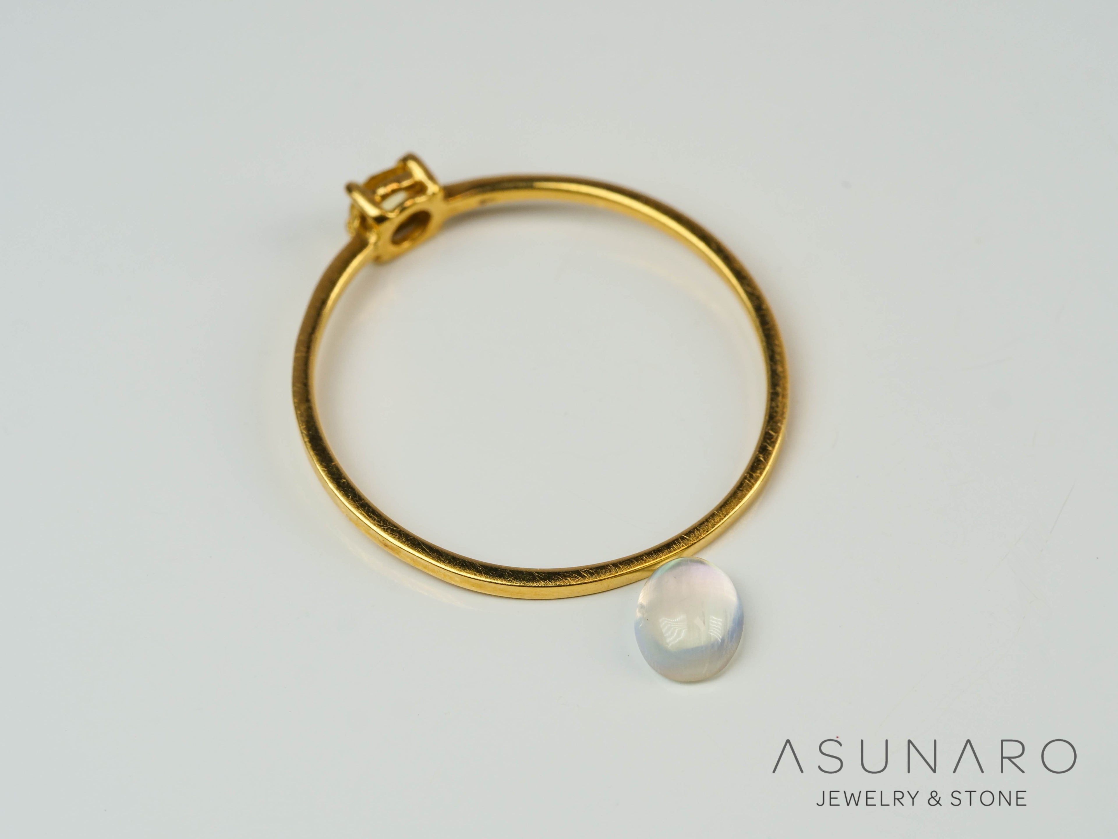 アンデシンラブラドライト　カボション　マダガスカル産　0.28ct【241118-2478】