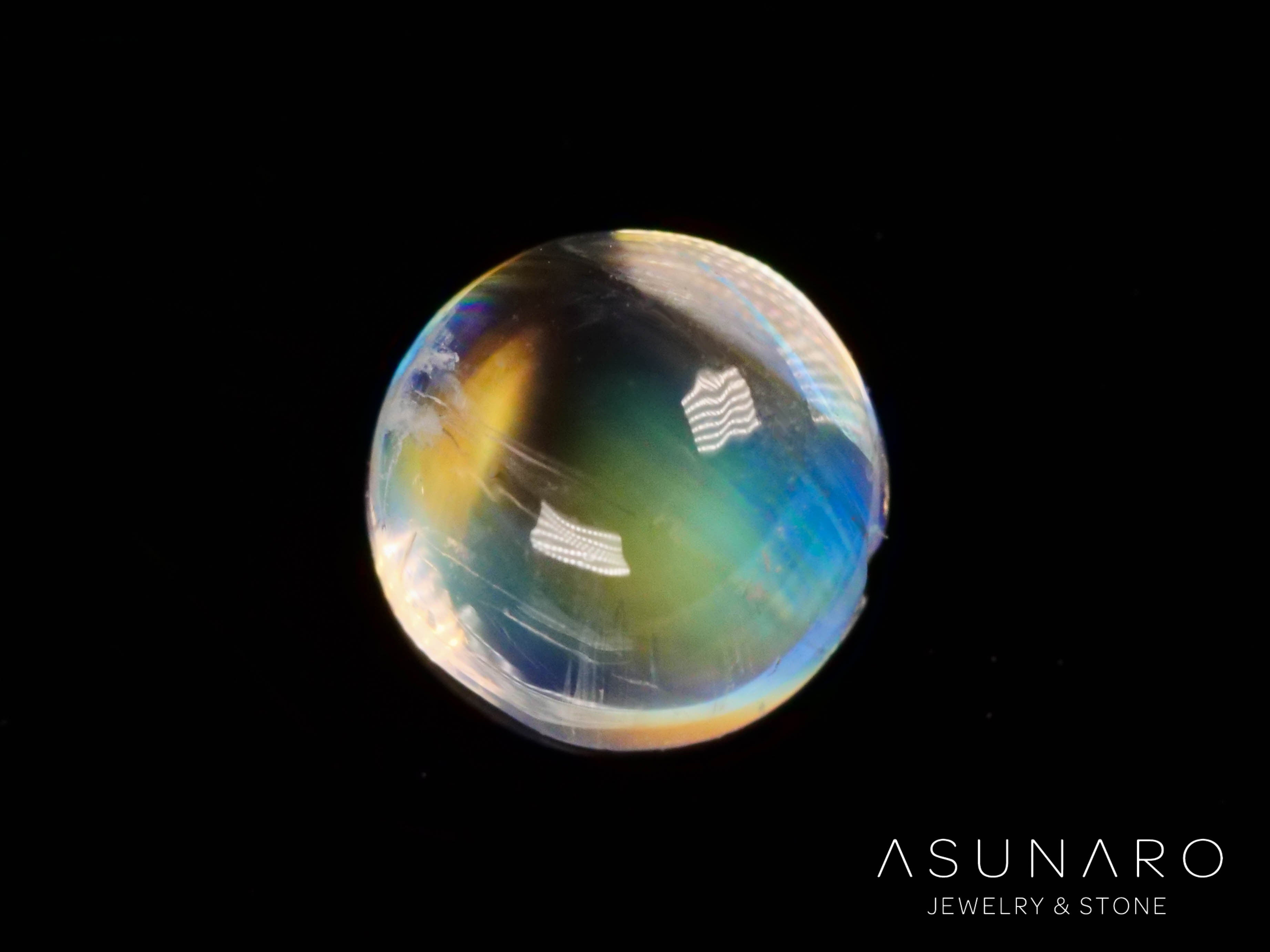 アンデシンラブラドライト　カボション　マダガスカル産　0.57ct【241118-2479】