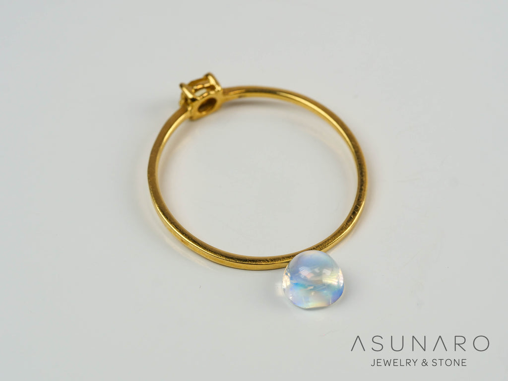 アンデシンラブラドライト　カボション　マダガスカル産　0.57ct【241118-2479】