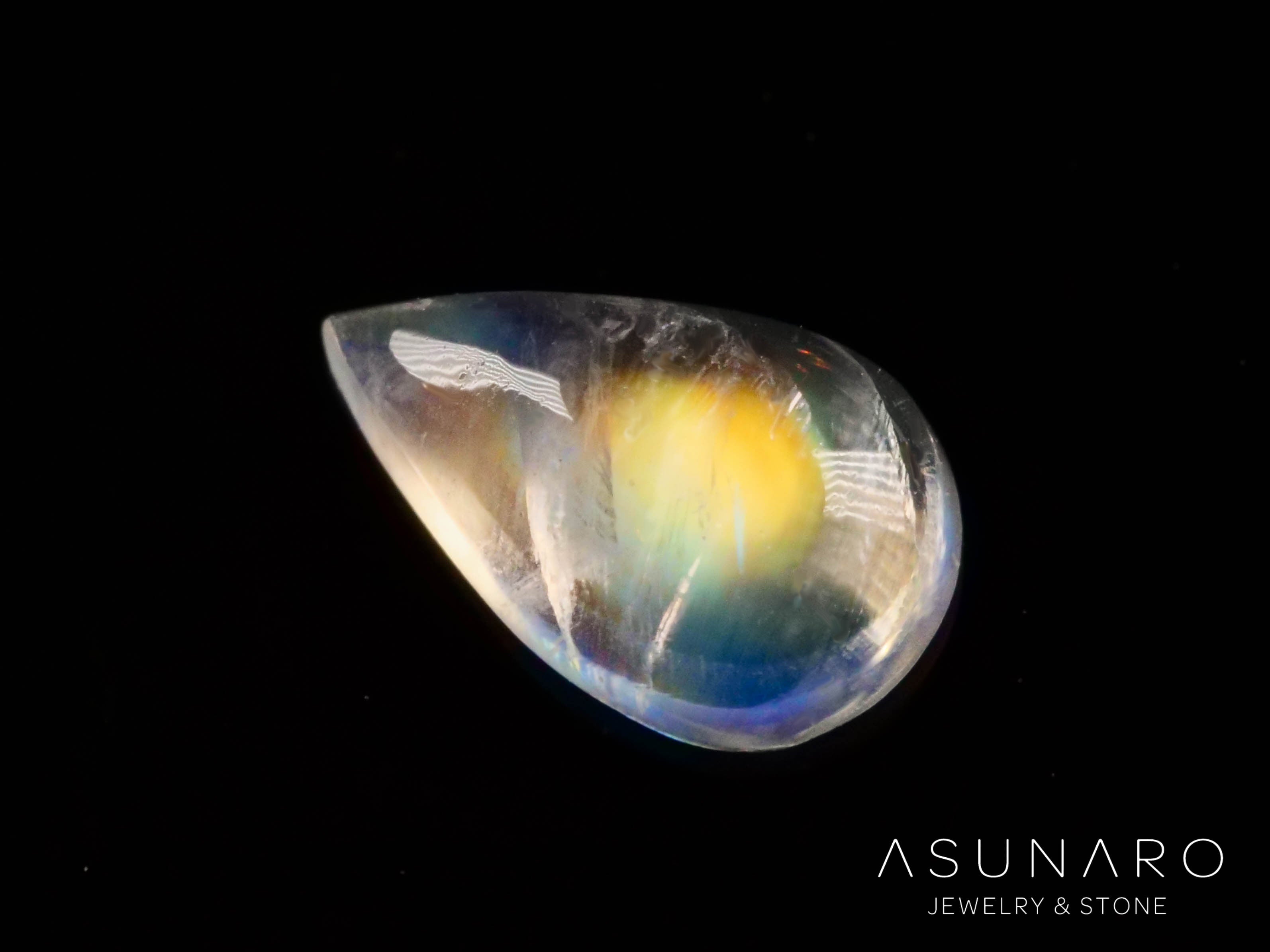 アンデシンラブラドライト カボション マダガスカル産 0.31ct【241118