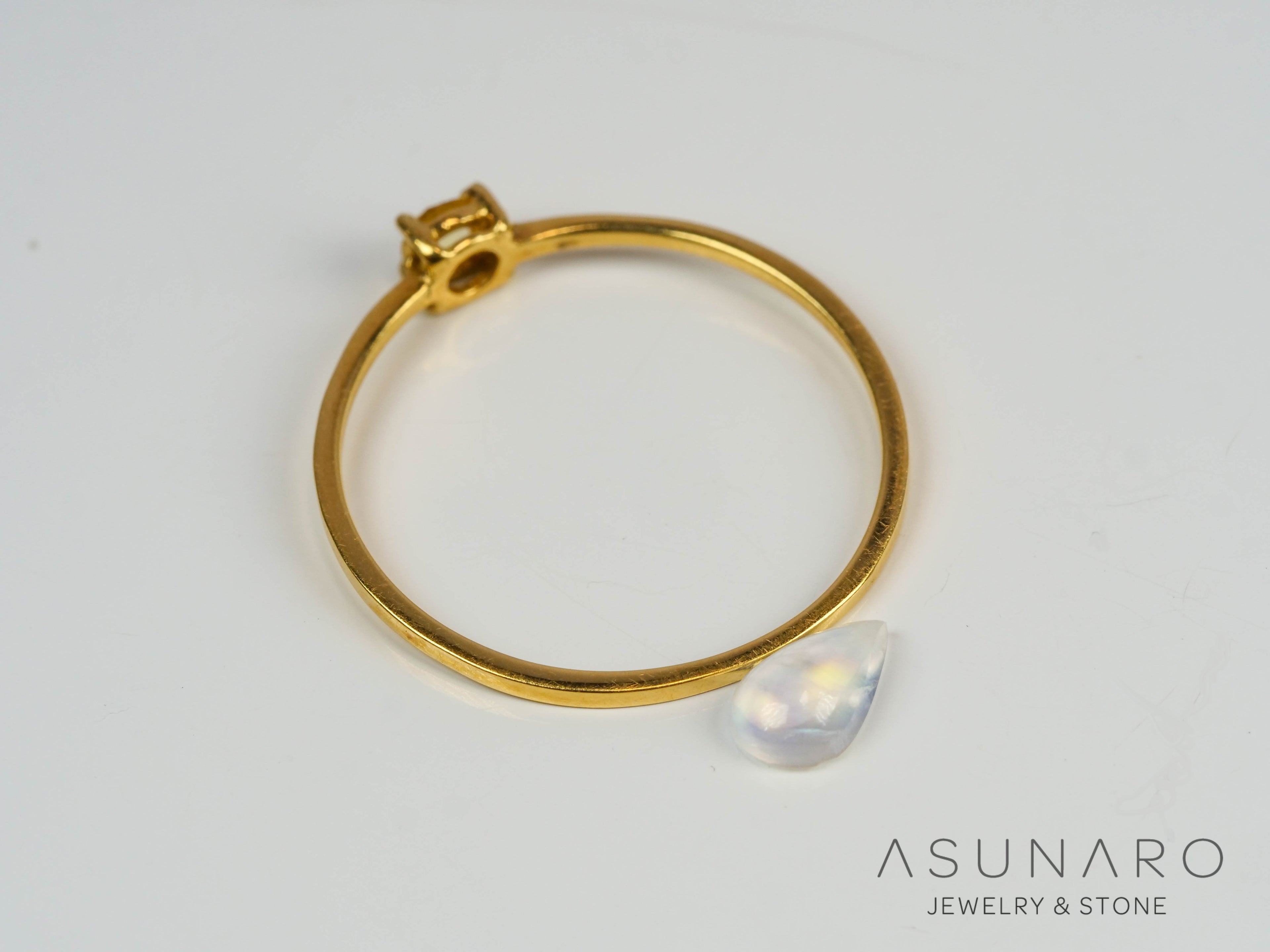 アンデシンラブラドライト　カボション　マダガスカル産　0.31ct【241118-2480】