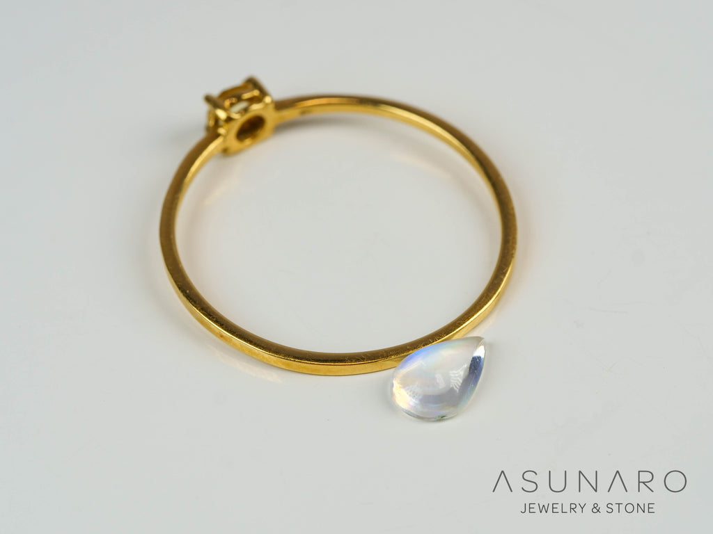 アンデシンラブラドライト　カボション　マダガスカル産　0.27ct【241118-2481】