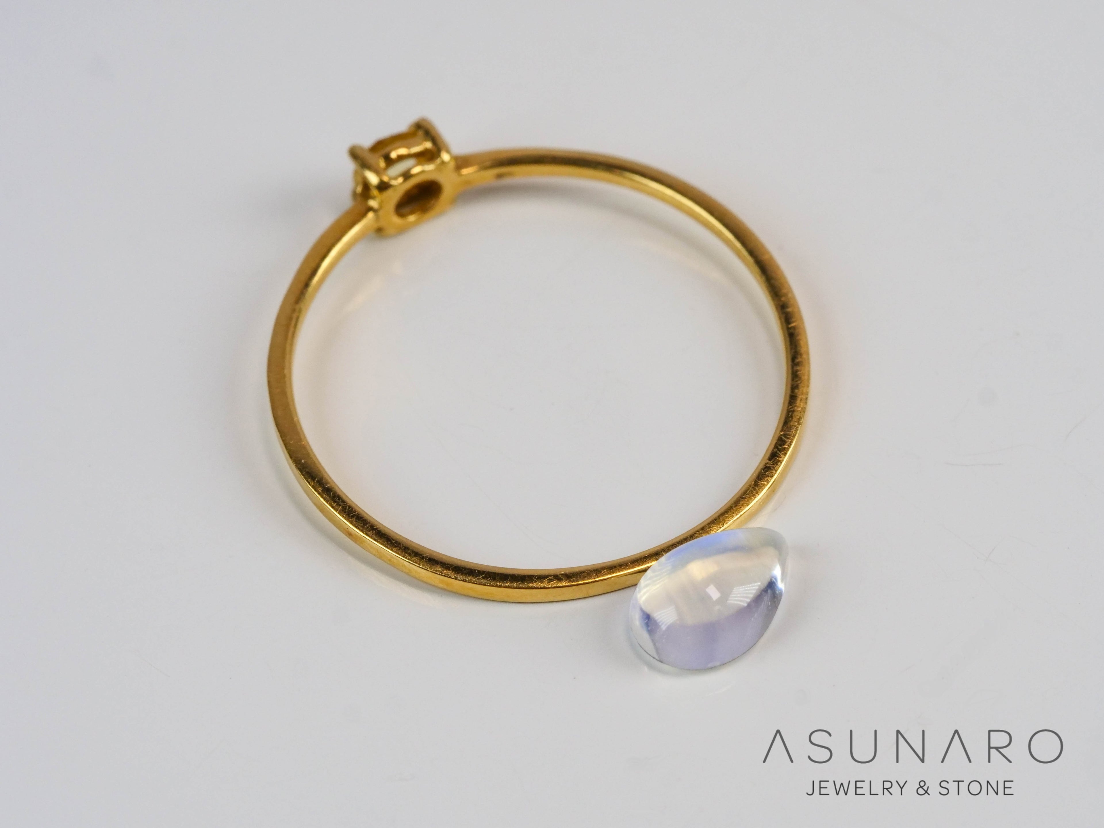 アンデシンラブラドライト　カボション　マダガスカル産　0.46ct【241118-2482】