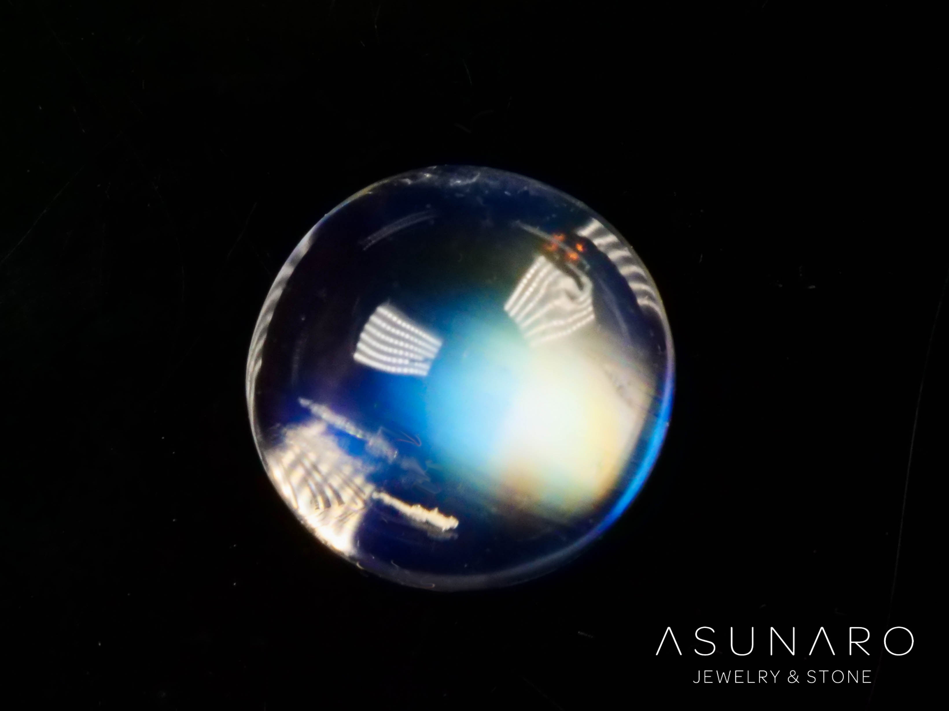 アンデシンラブラドライト　カボション　マダガスカル産　0.50ct【241118-2484】