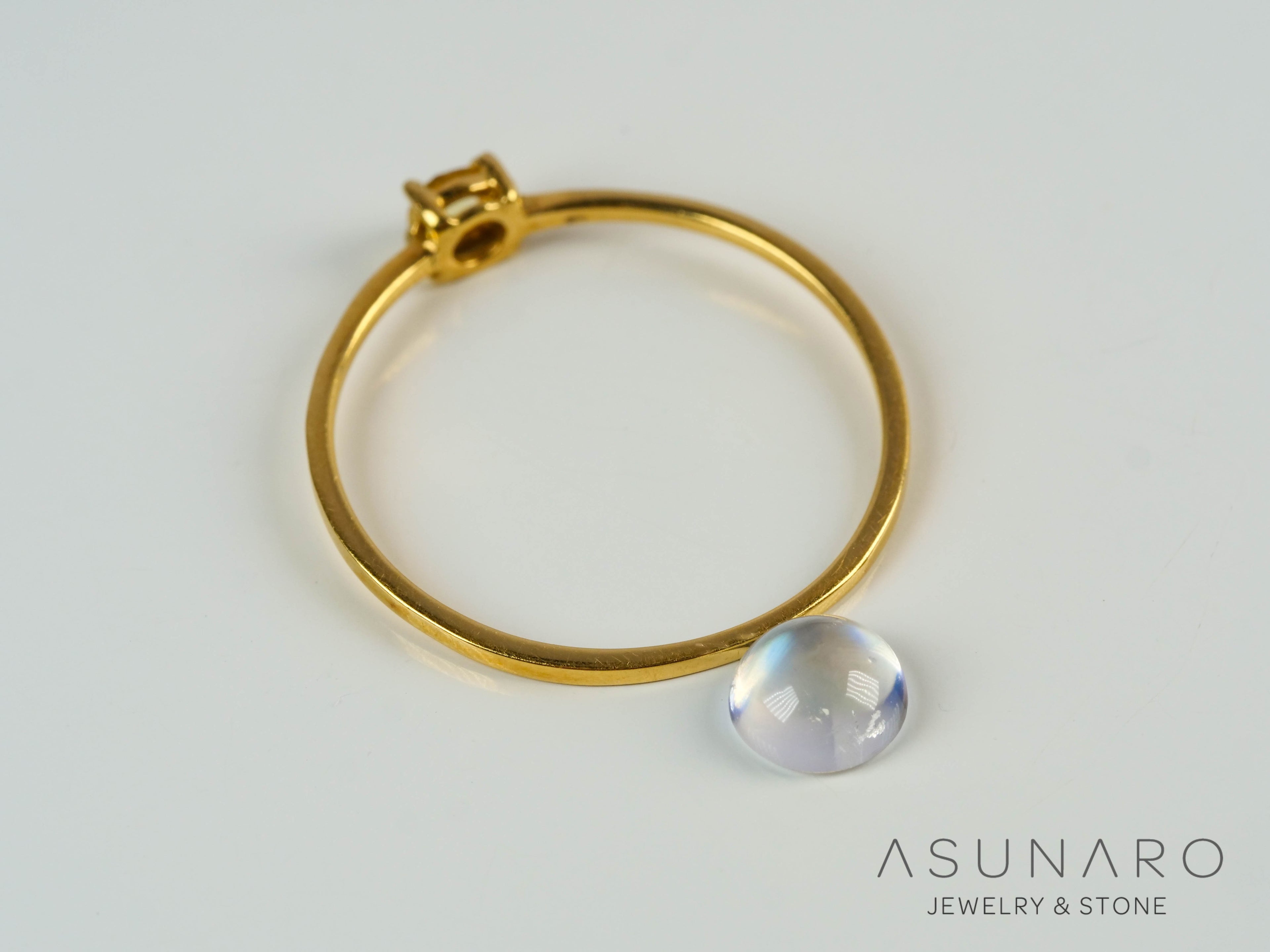 アンデシンラブラドライト　カボション　マダガスカル産　0.50ct【241118-2484】