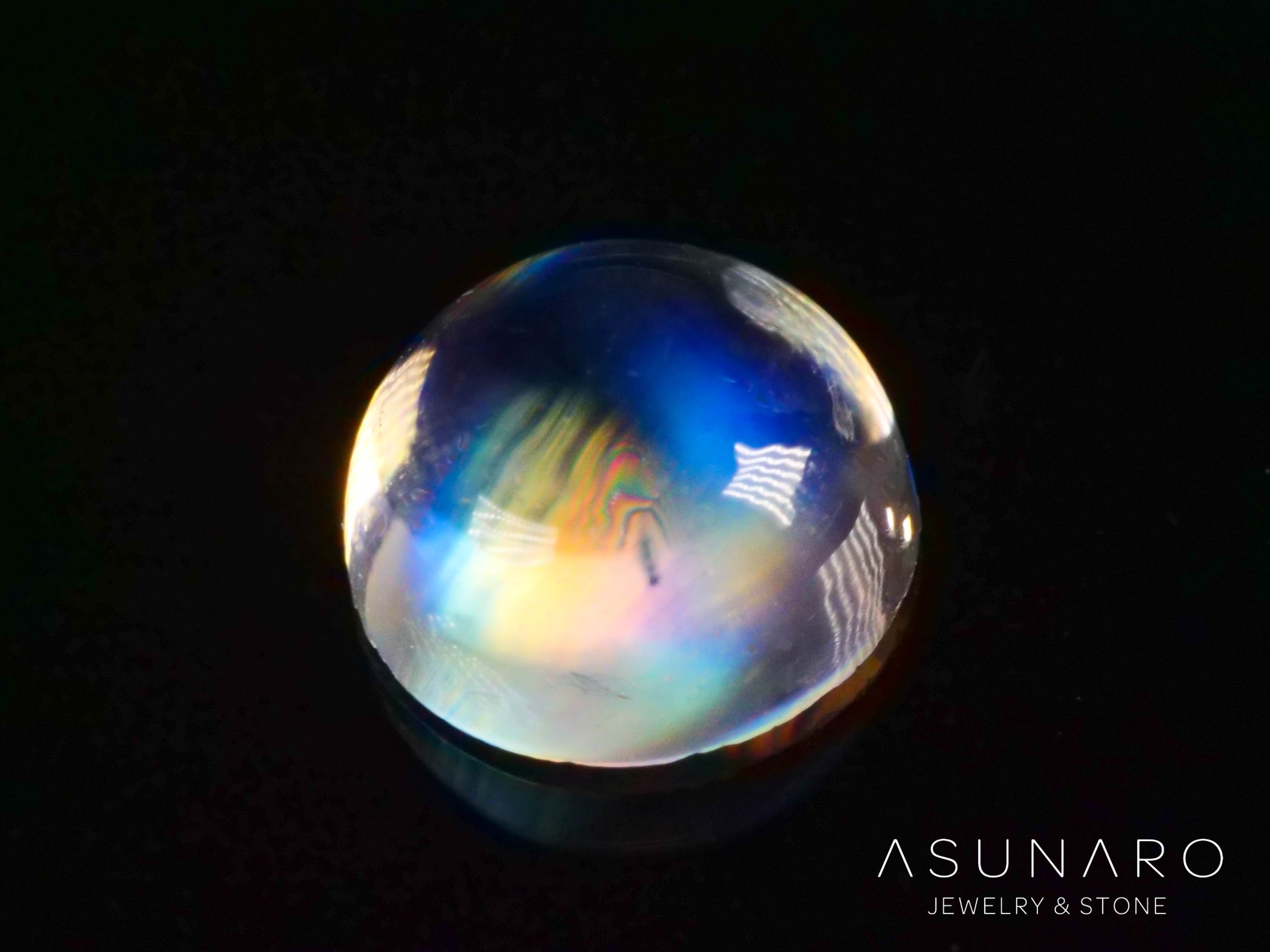 アンデシンラブラドライト　カボション　マダガスカル産　0.50ct【241118-2485】