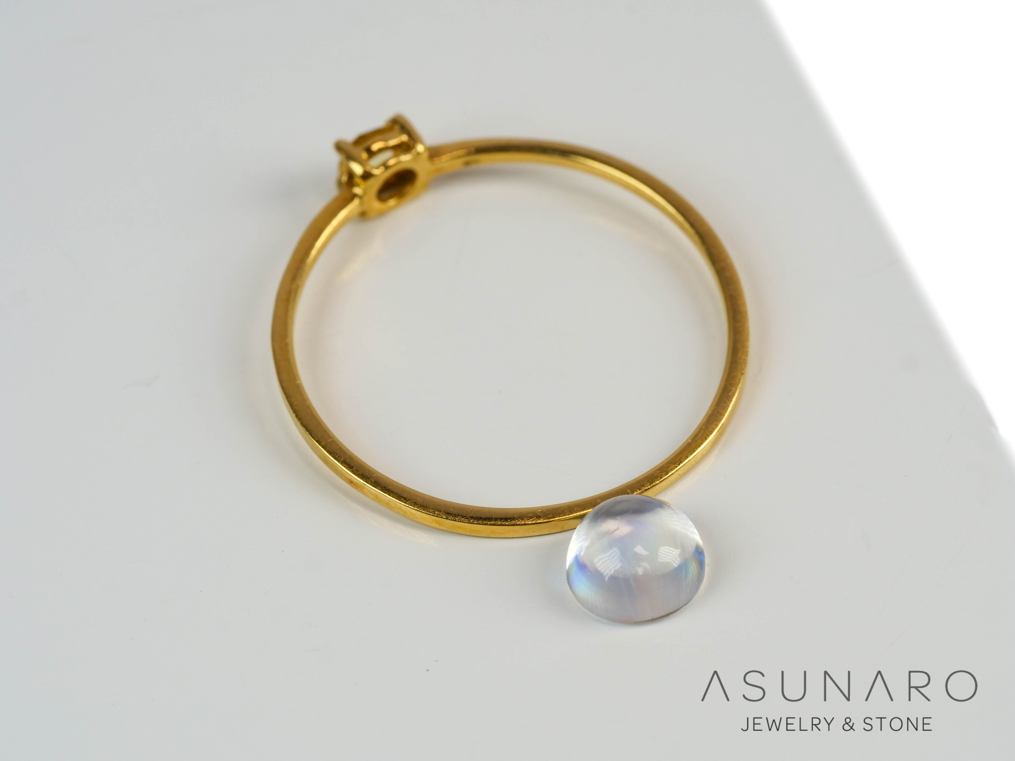 アンデシンラブラドライト　カボション　マダガスカル産　0.50ct【241118-2485】