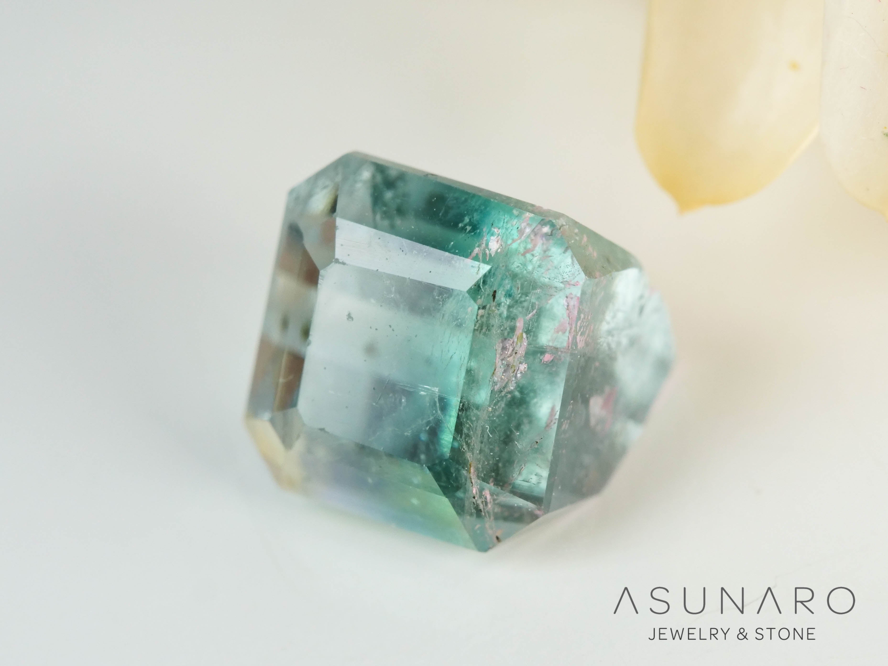 パーティーカラードトルマリン　エメラルドカット　アフガニスタン産　1.63ct【241106-2546】