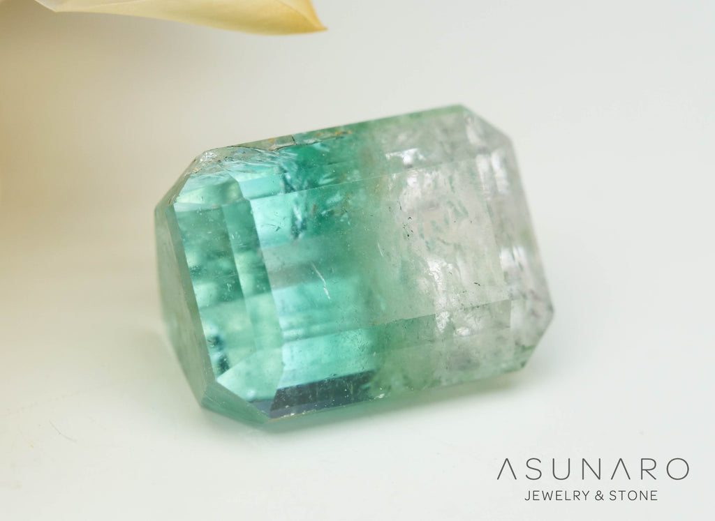 パーティーカラードトルマリン　エメラルドカット　アフガニスタン産　1.72ct【241106-2549】