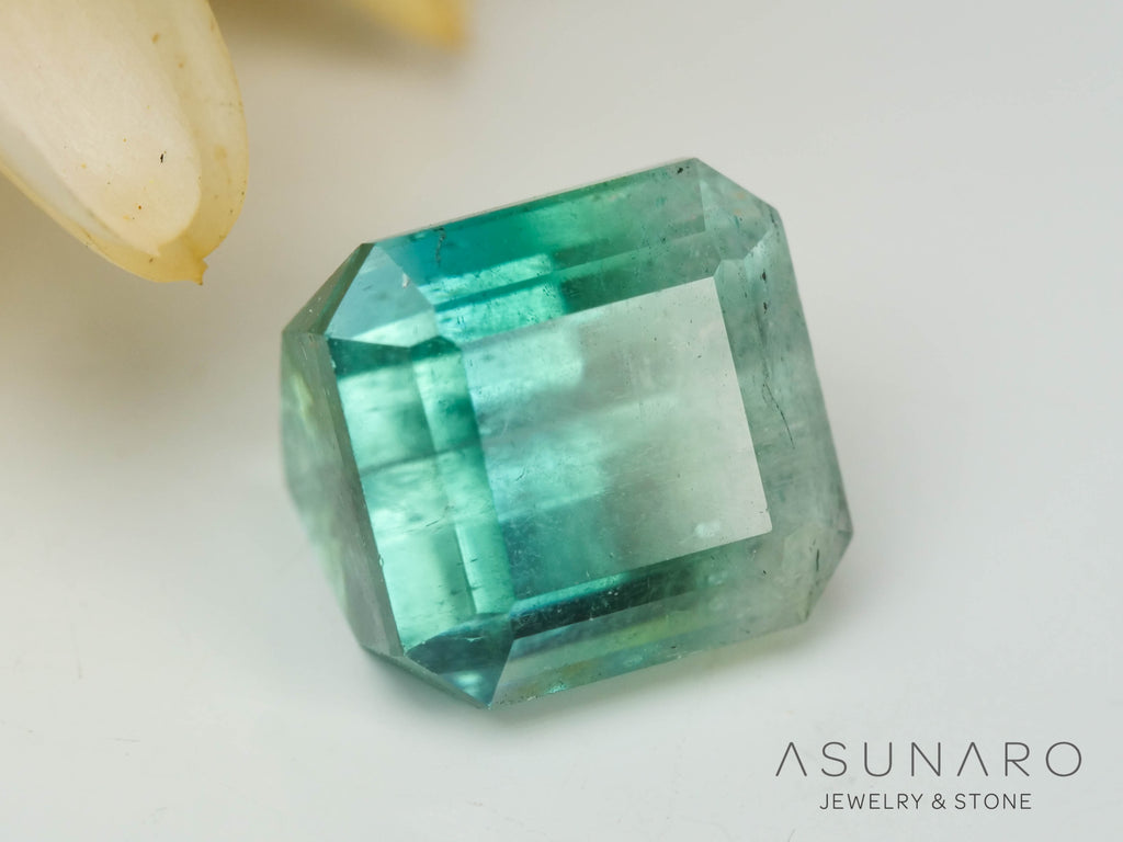バイカラートルマリン　エメラルドカット　アフガニスタン産　2.00ct【241106-2551】